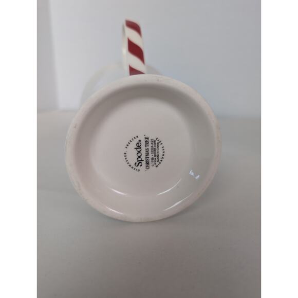 1998 Spode Christmas Tree Candy Cane Pedestal Mug Flared Rim. - Picture 11 of 11